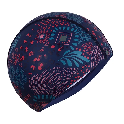 Coated Mesh Swim Cap with Print Size L