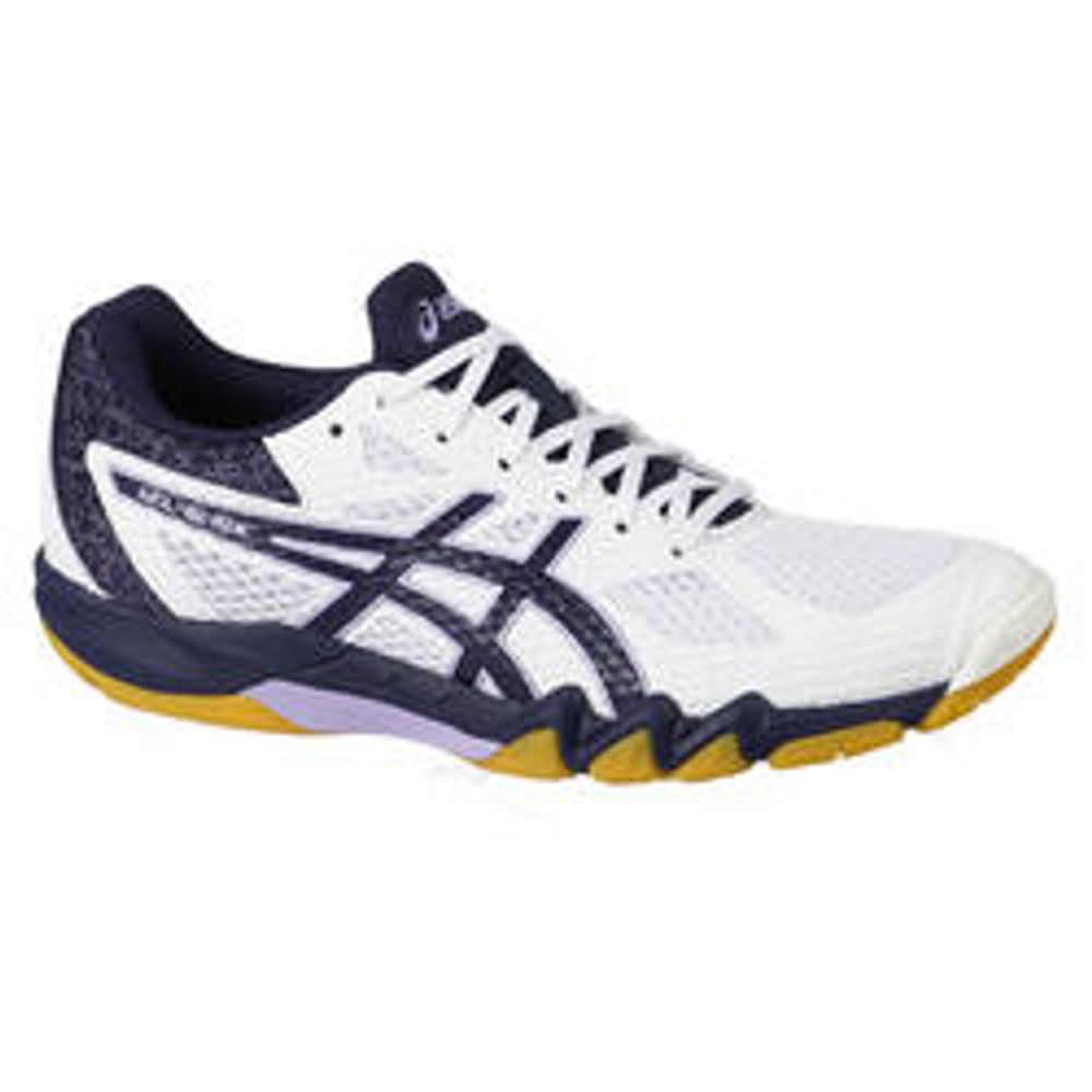 Chaussures de Badminton et SPORTS INDOOR femme Gel Blade 7 Blanc Marine