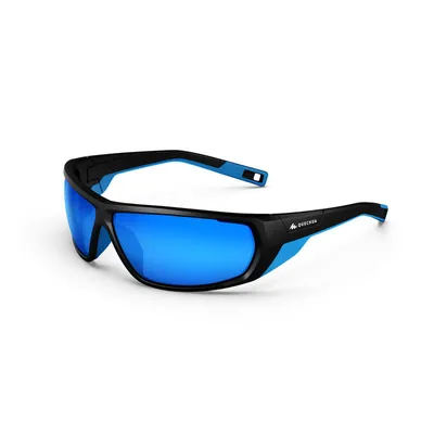 Lunettes de soleil ski & montagne adulte IWATE noires bleues catégorie 4