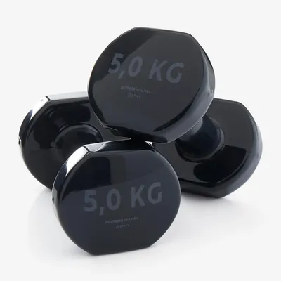5 kg Fitness Dumbbells - Black