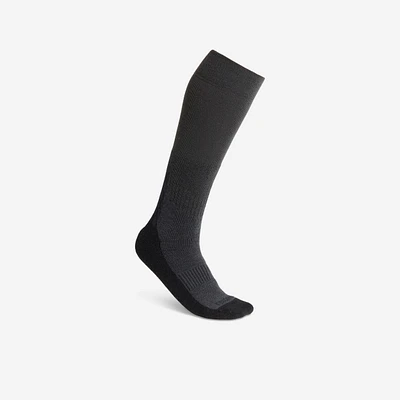 Adult Warm Horse Riding Socks 500 Warm - Grey/Black