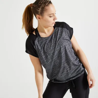T-shirt fitness cardio training femme imprimé 120