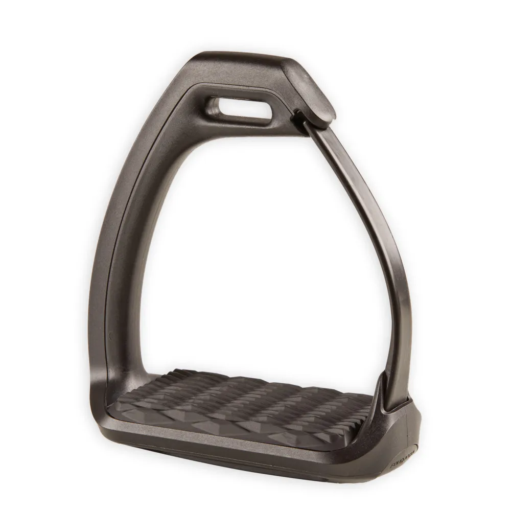 Horse Riding Safety Stirrup Irons - 500 Black