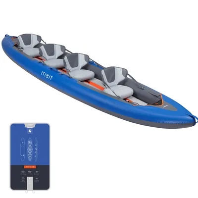 4-seat Inflatable Kayak - KTI X100+ Blue