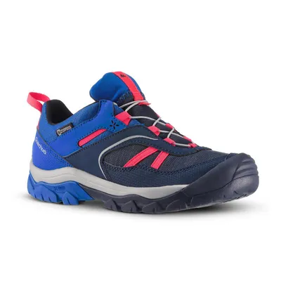 Chaussures de randonnée enfant avec lacet CROSSROCK imperméables violettes 35-38