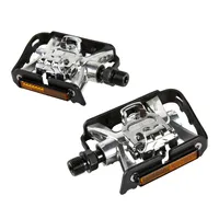 Clipless Flat Aluminum Mountain Bike Pedals - 500 Black