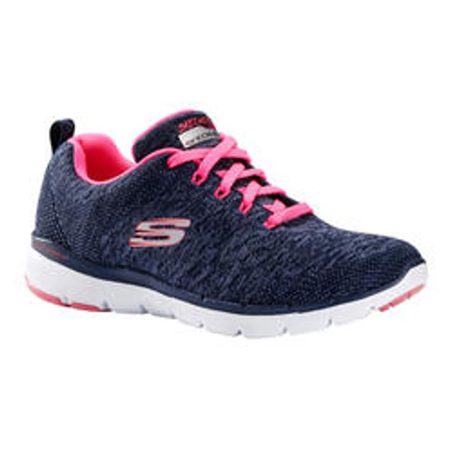 Chaussures marche sportive femme Flex Appeal bleu / rose
