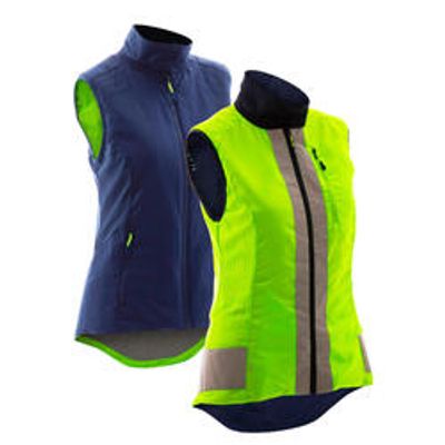GILET VELO SANS MANCHE REVERSIBLE CERTIFIE EPI VISIBILITE JOUR NUIT 560 FEMME