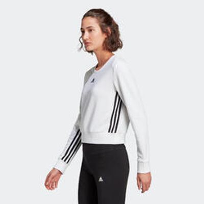 Sweat Court Adidas Fitness 3 Stripes Blanc