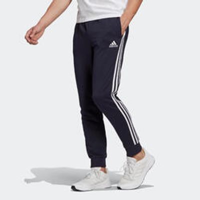 Pantalon jogging Adidas Fitness 3 Stripes Bleu Marine