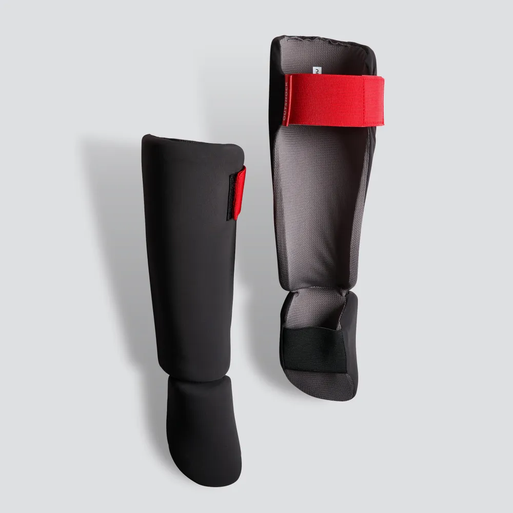 Kids' Kickboxing Shin-Foot Guard - 100