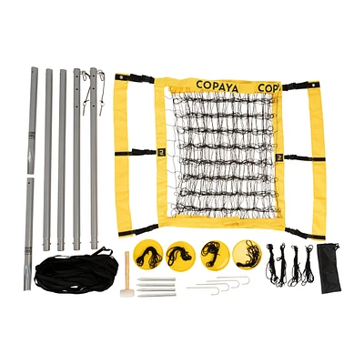Official Dimensions Beach Volleyball Set - BV 900 Yellow