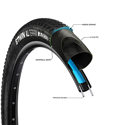 All-Terrain Mountain Bike Wire Bead Tire - 26"