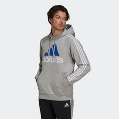 SWEAT A CAPUCHE FITNESS ADIDAS HOMME GRIS