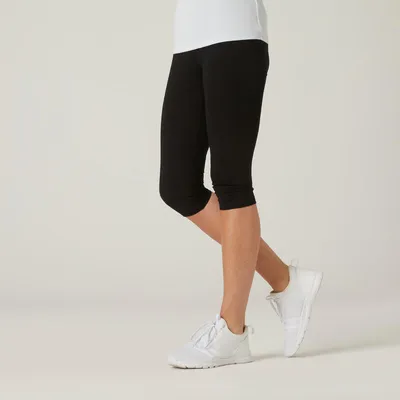 Pantalon corsaire slim fitness femme fit+ - 500
