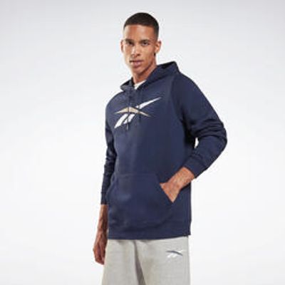 SWEAT A CAPUCHE FITNESS REEBOK HOMME BLEU