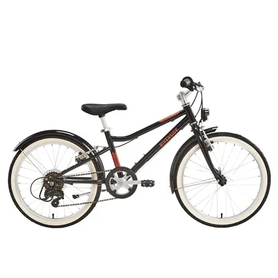 Kids' Hybrid Bike 20'' 6-9 years - Riverside 500 Black/Red