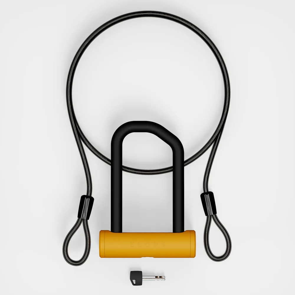 Bike U-Lock + Cable Set - ART2 920 Yellow