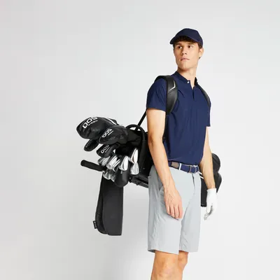 Men’s Golf Short-Sleeved Polo Shirt - WW 500 Navy