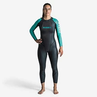 Women's Neoprene Wetsuit - OWS 500 Black