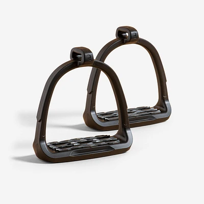 Horse Riding Stirrup Irons - 100 Black