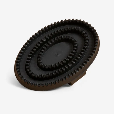 Horse Riding Flexible Curry Comb Large - Black