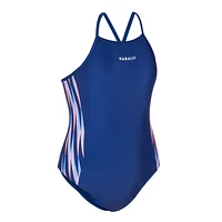 Kid's One-Piece Swimsuit - Kamyli 500 All Gradi Blue