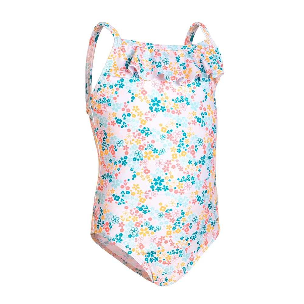 Babies'/Girls' One-Piece Swimsuit with Ruffles Age 12 months-5 years