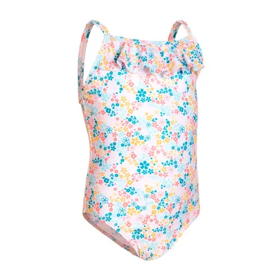One-Piece Swimsuit Print with Ruffles