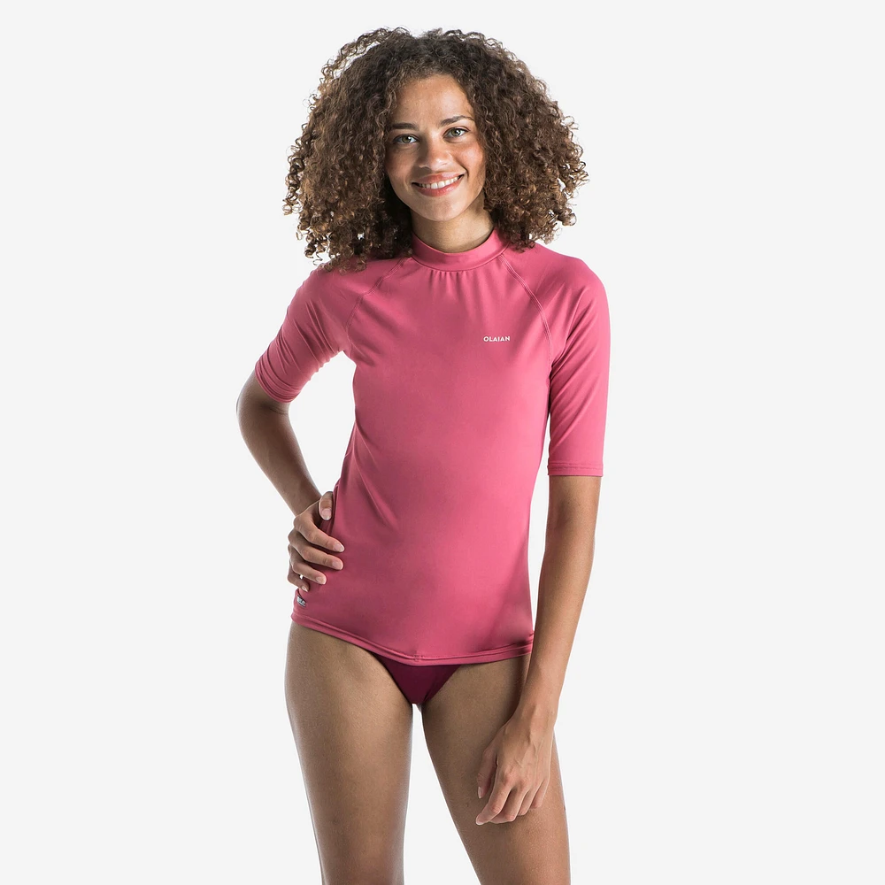 Women's Short-Sleeved Surfing Rash Guard