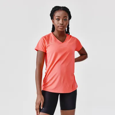 Women's Running T-Shirt - Run Dry Coral