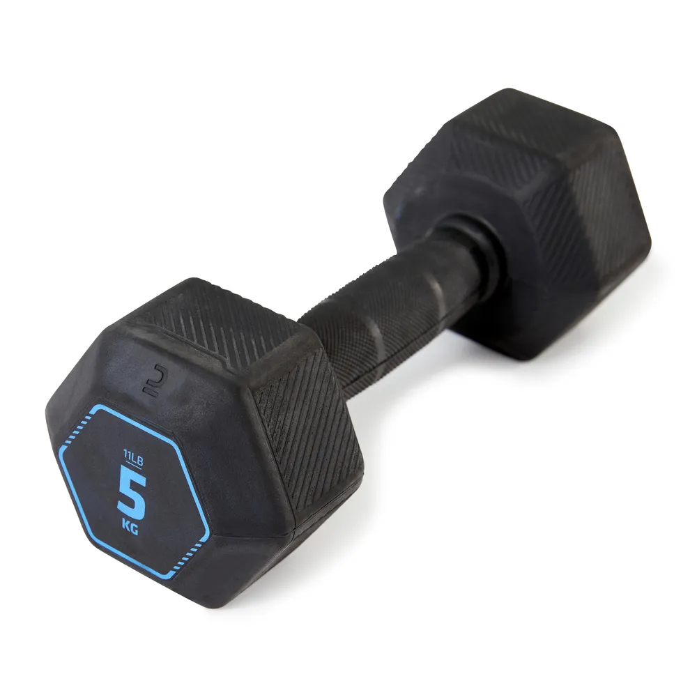 5 kg Cross-Training Hex Dumbbell - Black