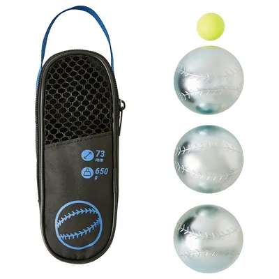 9 Ball Set Boule Bocce Ball Outdoor Toys Plastic Boules Jack Games