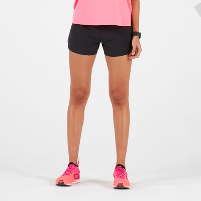 Women's Running Shorts - Kiprun Light Black