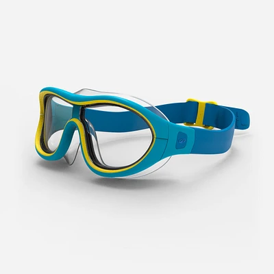 Swimming Mask Clear Lenses Size S - Swimdow V2 100 Blue
