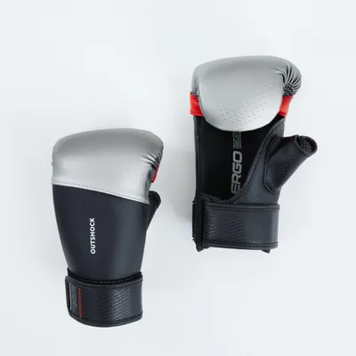 Punching Bag Gloves - 500 Black/Silver