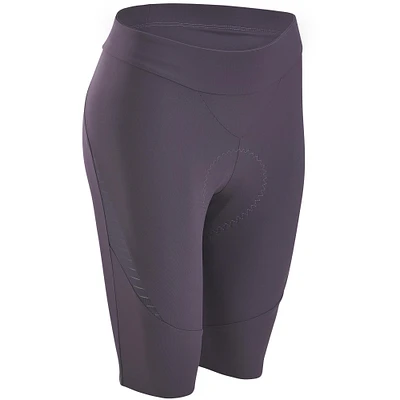 Women’s Bibless Road Biking Shorts - Purple-Grey