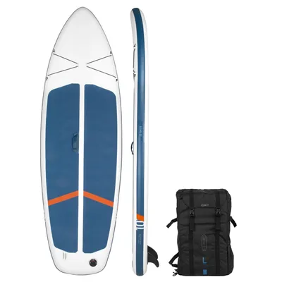 10' Inflatable Paddle Board - 100 White/Blue