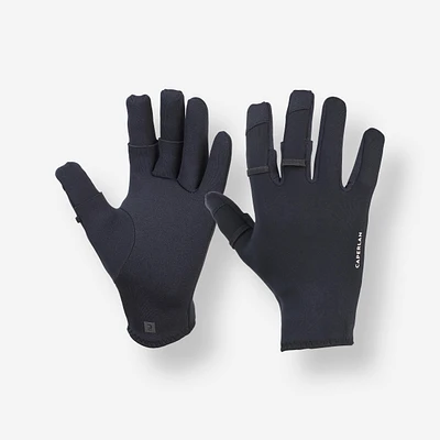 Fishing Neoprene Gloves Thermo with Three Opening Fingers 1 mm