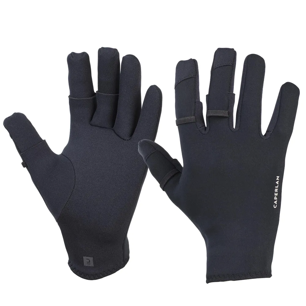 Fishing Neoprene Gloves Thermo with Three Opening Fingers 1 mm