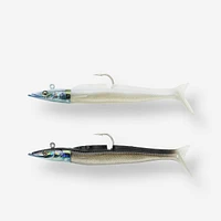 Supple Lures Sand Eel 12 g - Eelo Combo 110 Black/White