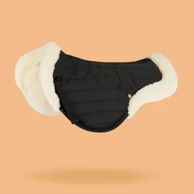 Synthetic Sheepskin Saddle Pad - 900 Black