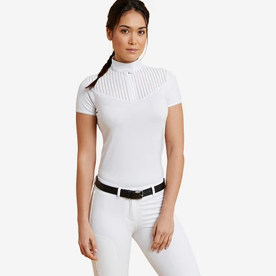 Women's Horse Riding Short-Sleeved Competition Polo