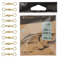 Fishing Barrel Swivel x10 SW Brass