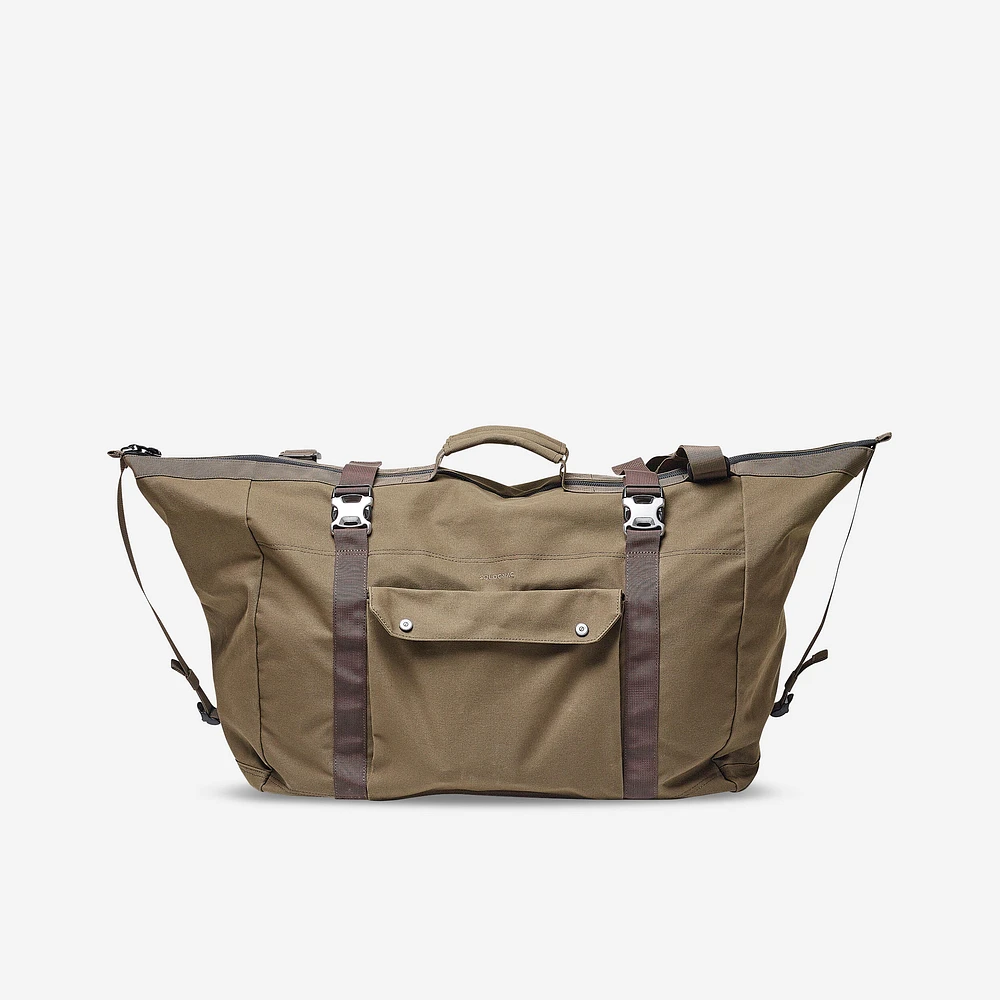 Hunting Carry Duffle Bag Cotton Wax 80L - Brown