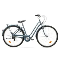 City Bike Low Frame - Elops 120 Blue/Grey