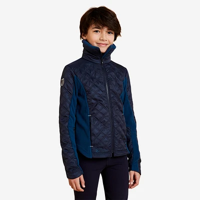 Kids' Horse Riding Bi-Material Warm Fleece