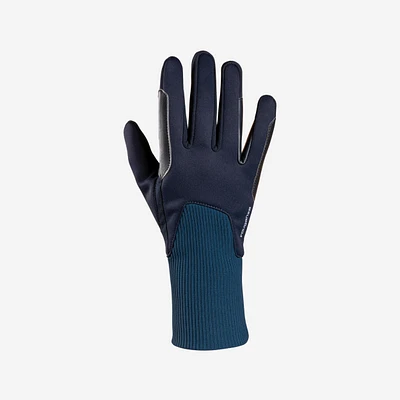 Kids' Horse Riding Gloves - 140 Warm Navy/Turquin Blue