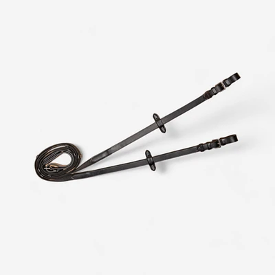 Horse & Pony Riding Silicone Grip Reins - Black