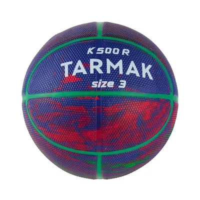 Ballon de basketball taille 3 Enfant - K500 Rubber